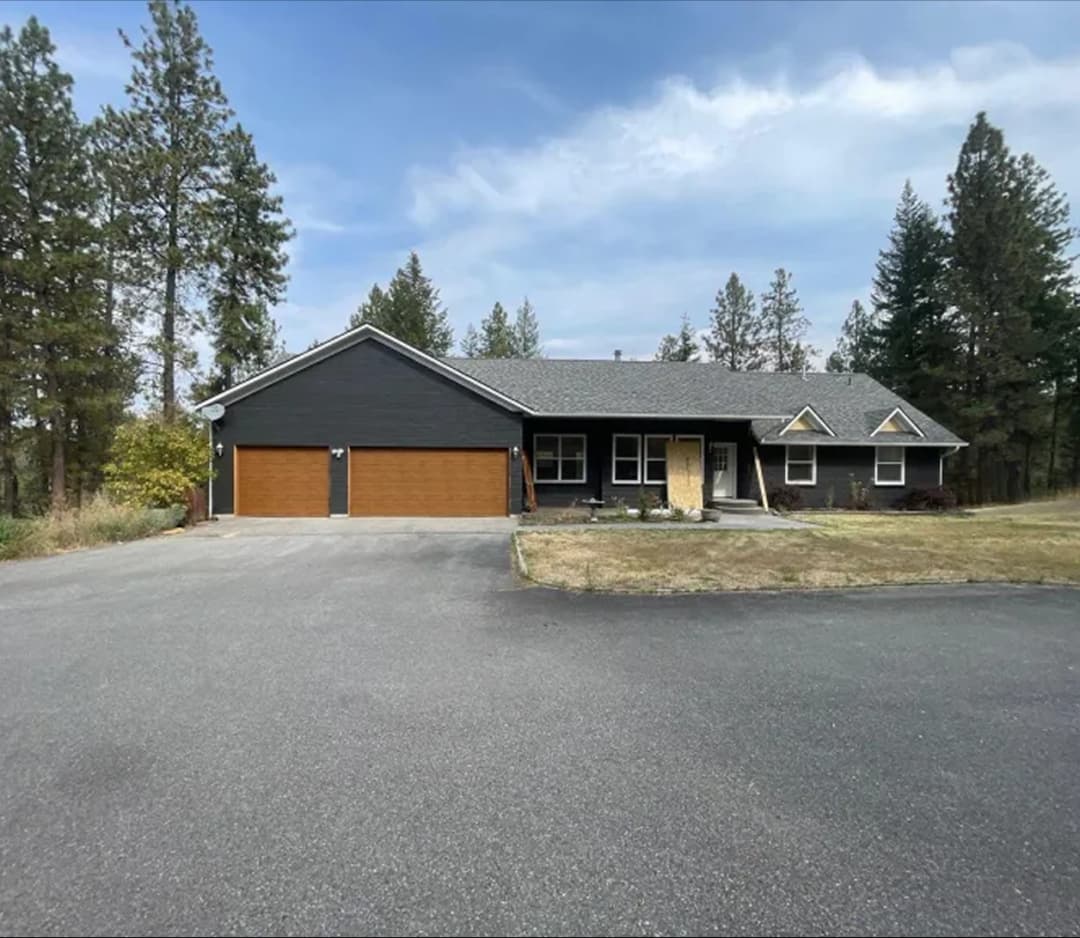 Modern house with new windows