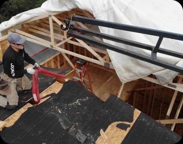 ADU construction in progress