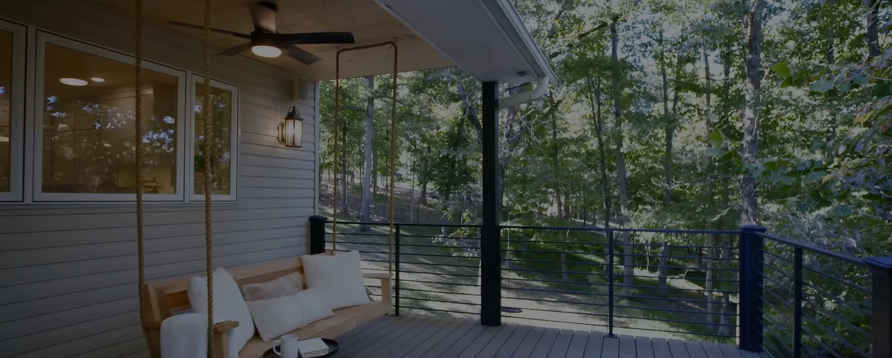 Modern ADU exterior with porch swing